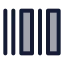 Barcode icon with duotone standard style
