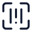 Barcodescan icon with stroke standard style