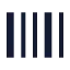 Barcode icon with solid sharp style