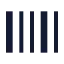 Barcode icon with stroke sharp style