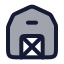 Barns icon with duotone rounded style