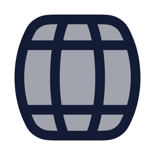 Barrel Icon in Duotone Rounded style