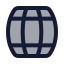 Barrel icon with duotone standard style