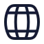 Barrel icon with stroke rounded style