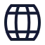 Barrel icon with stroke sharp style