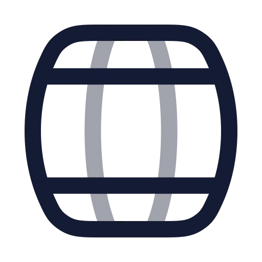 Barrel Icon in Twotone Rounded style