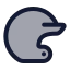 Baseballhelmet icon with duotone rounded style