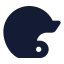 Baseballhelmet icon with solid standard style