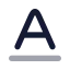 Baseline icon with bulk rounded style