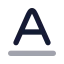 Baseline icon with bulk rounded style