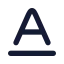 Baseline icon with solid rounded style