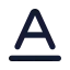 Baseline icon with solid standard style