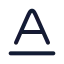 Baseline icon with stroke rounded style