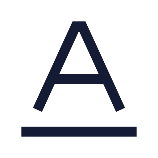 Baseline Icon in Stroke Sharp style