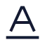Baseline icon with stroke sharp style