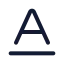 Baseline icon with stroke standard style