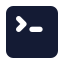 Bash icon with solid standard style