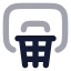 Basketballhoop icon with bulk rounded style