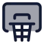 Basketballhoop icon with duotone standard style