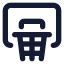 Basketballhoop icon with solid standard style