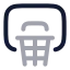 Basketballhoop icon with twotone rounded style