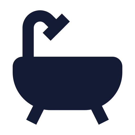 Bath Icon in Solid Sharp style