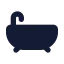 Bath icon with solid standard style