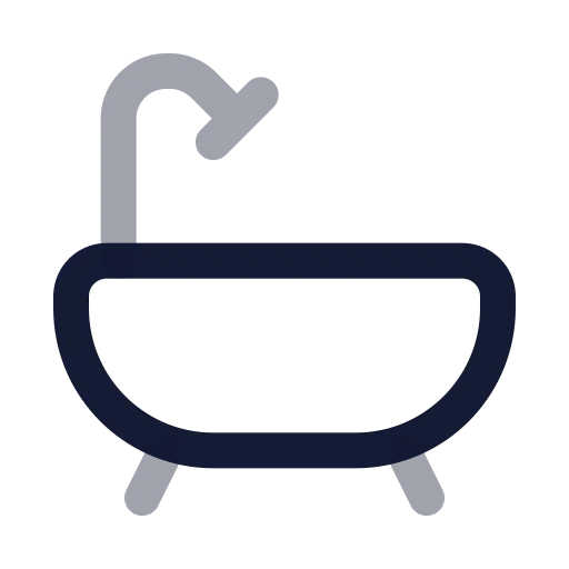 Bath Icon in Twotone Rounded style