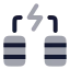 Batteriesenergy icon with bulk rounded style