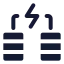 Batteriesenergy icon with solid standard style