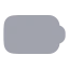 Battery icon with bulk rounded style
