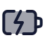Batterycharging icon with duotone standard style
