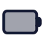 Battery icon with duotone standard style