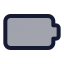 Battery icon with duotone standard style