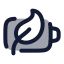 Batteryecocharging icon with duotone rounded style