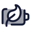 Batteryecocharging icon with duotone standard style