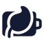Batteryecocharging icon with solid standard style