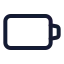 Batteryempty icon with stroke standard style