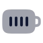 Batteryfull icon with bulk rounded style