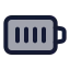 Batteryfull icon with duotone standard style