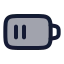 Batterymedium icon with duotone rounded style