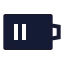 Batterymedium icon with solid sharp style