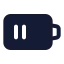 Batterymedium icon with solid standard style