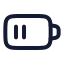 Batterymedium icon with stroke rounded style