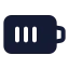 Batterymedium icon with solid standard style