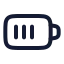 Batterymedium icon with stroke rounded style