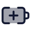 Batteryplus icon with duotone standard style
