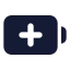 Batteryplus icon with solid standard style