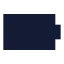 Battery icon with solid sharp style