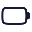 Battery icon with stroke rounded style